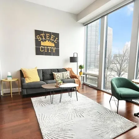 Hostwise Stays - The Washington At Chatham - Free Parking, Private Gym, Skyline Views!